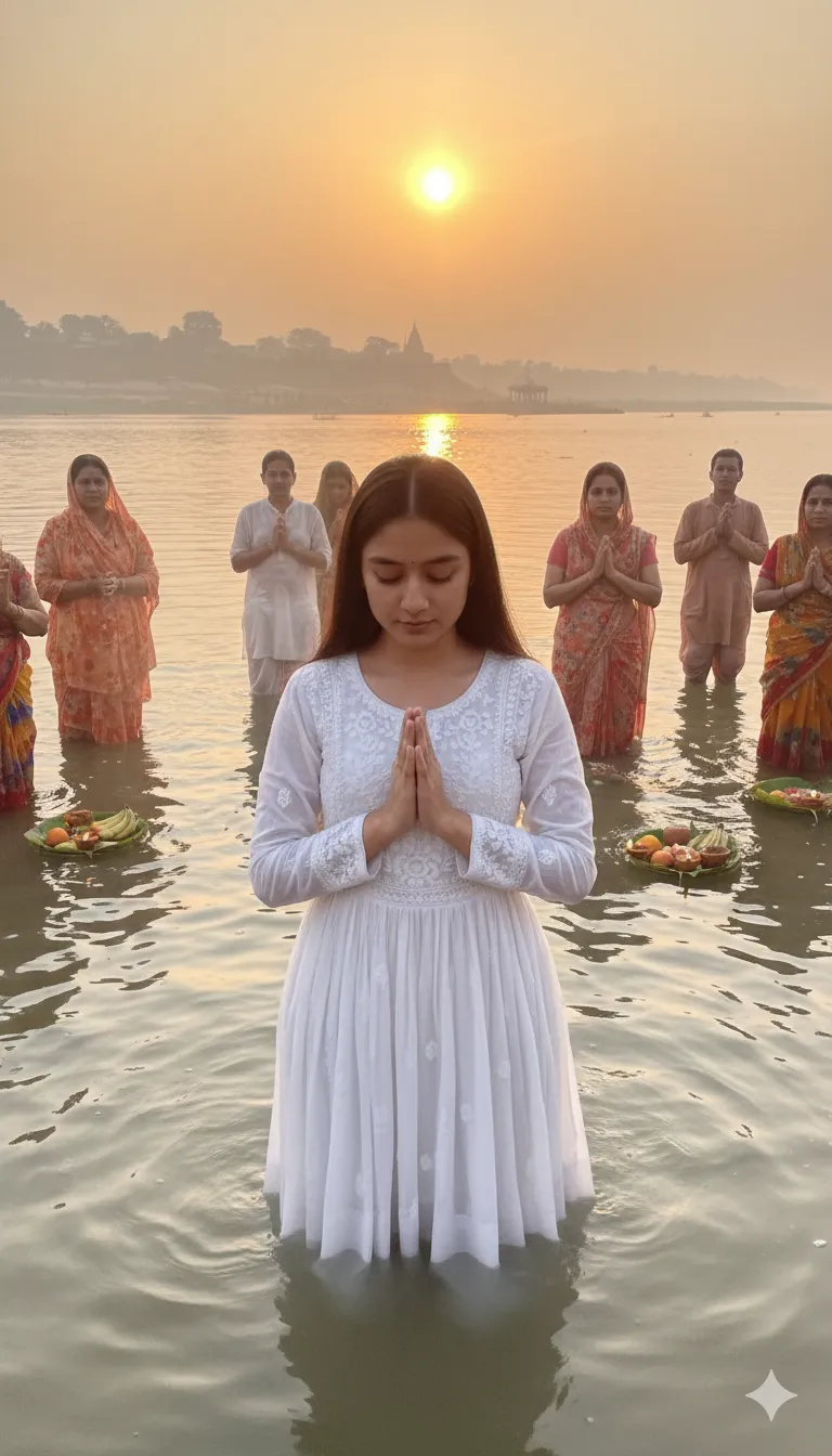 Chhath Puja AI Image Editing Girl